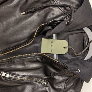 All Saints Men's Leather Jacket NWT